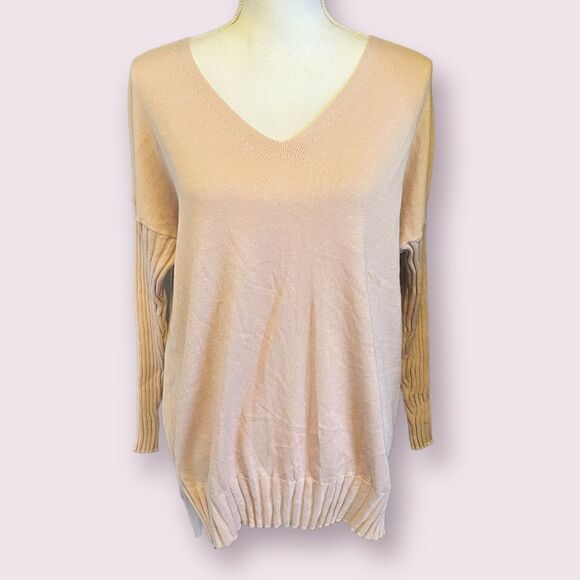 Adrianna Papell V-Neck Tunic Sweater NWT - Picture 1 of 11